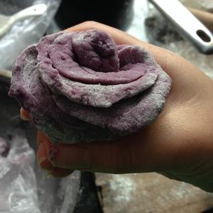 奶香紫薯馒头的做法 步骤5