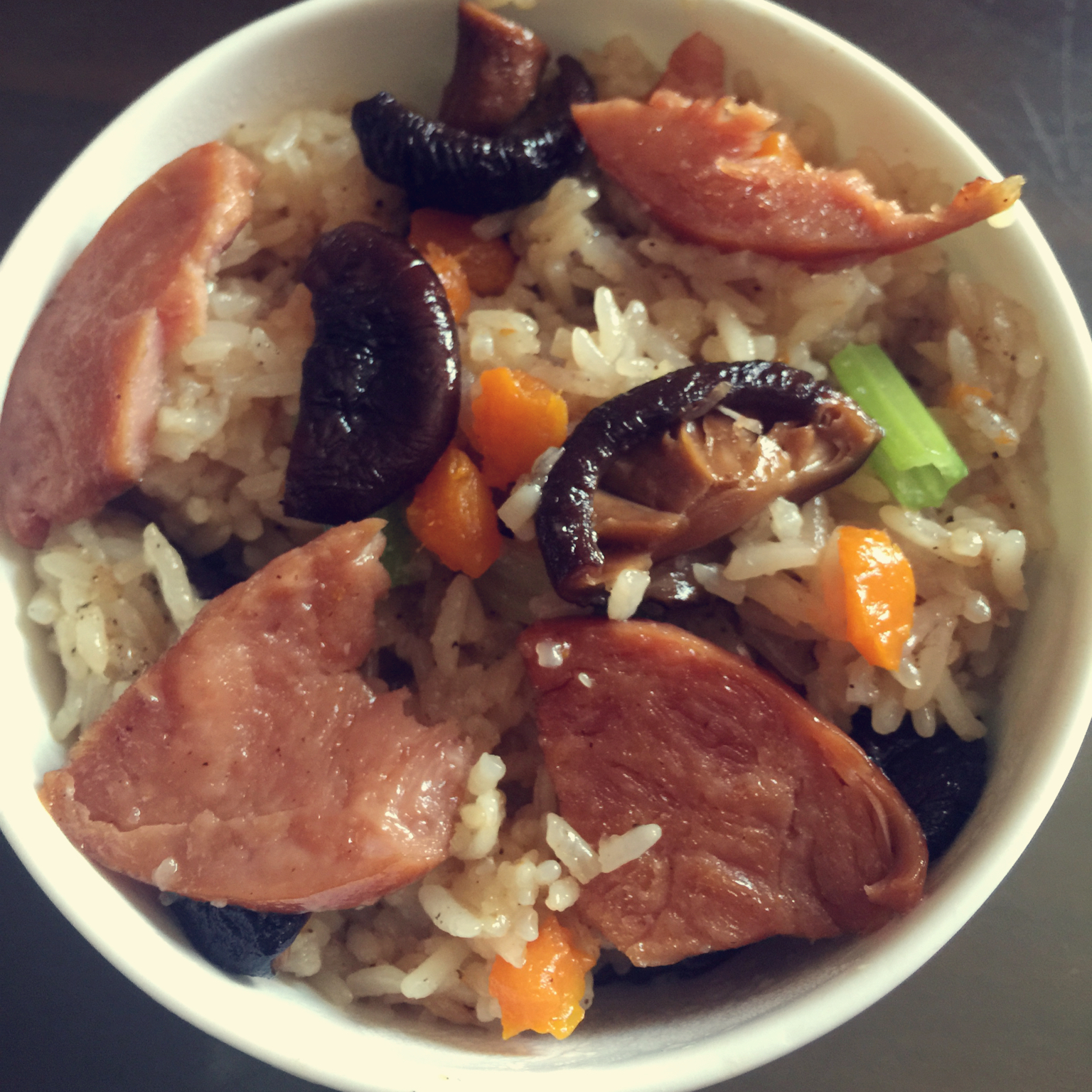 见手青火腿焖饭