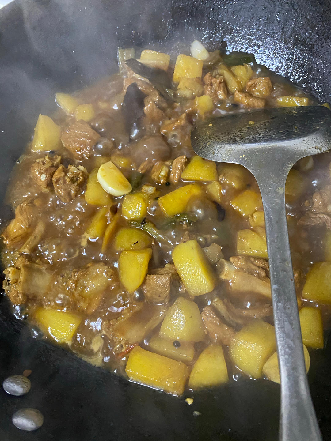 土豆炖排骨