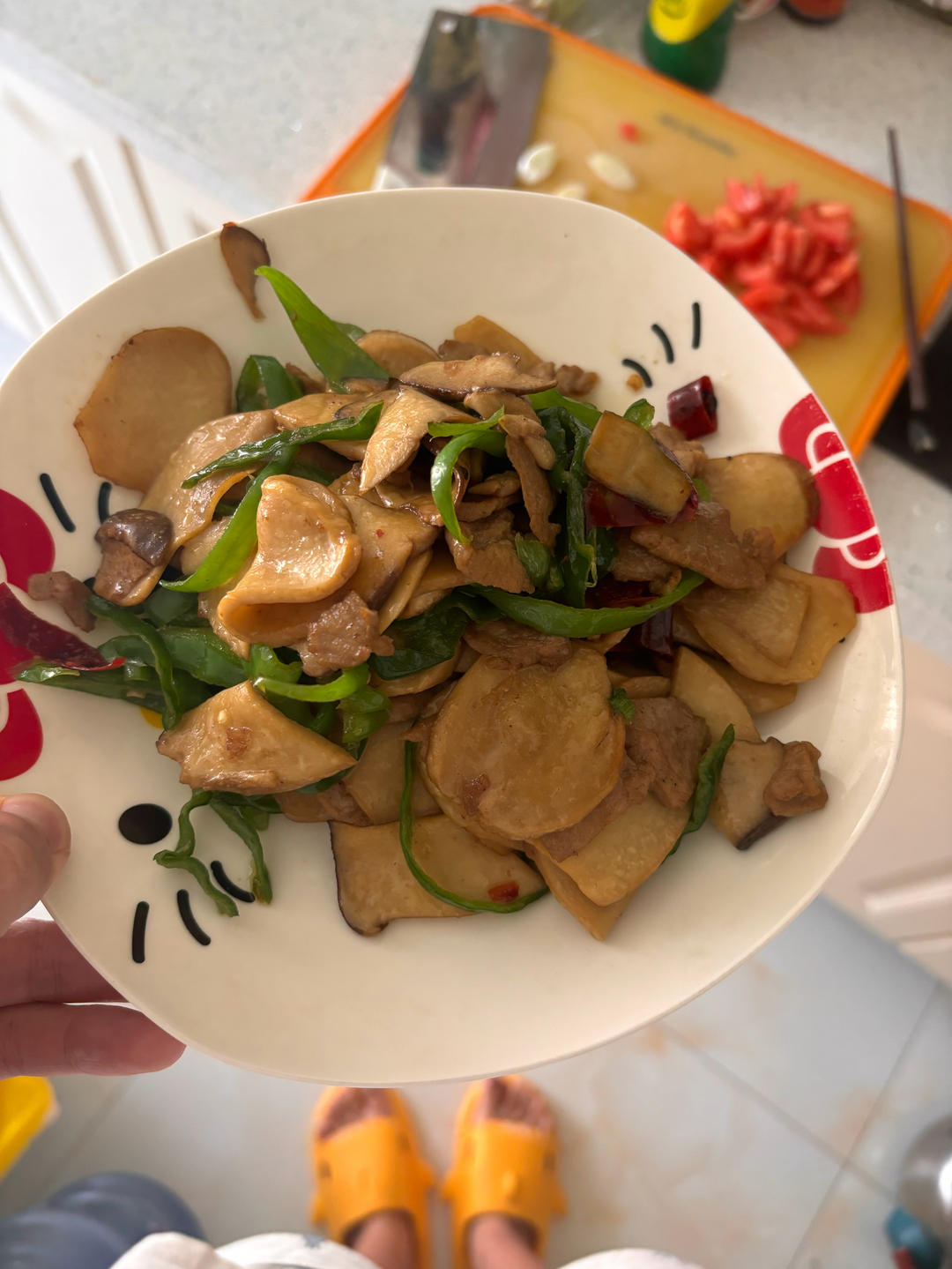 杏鲍菇炒肉