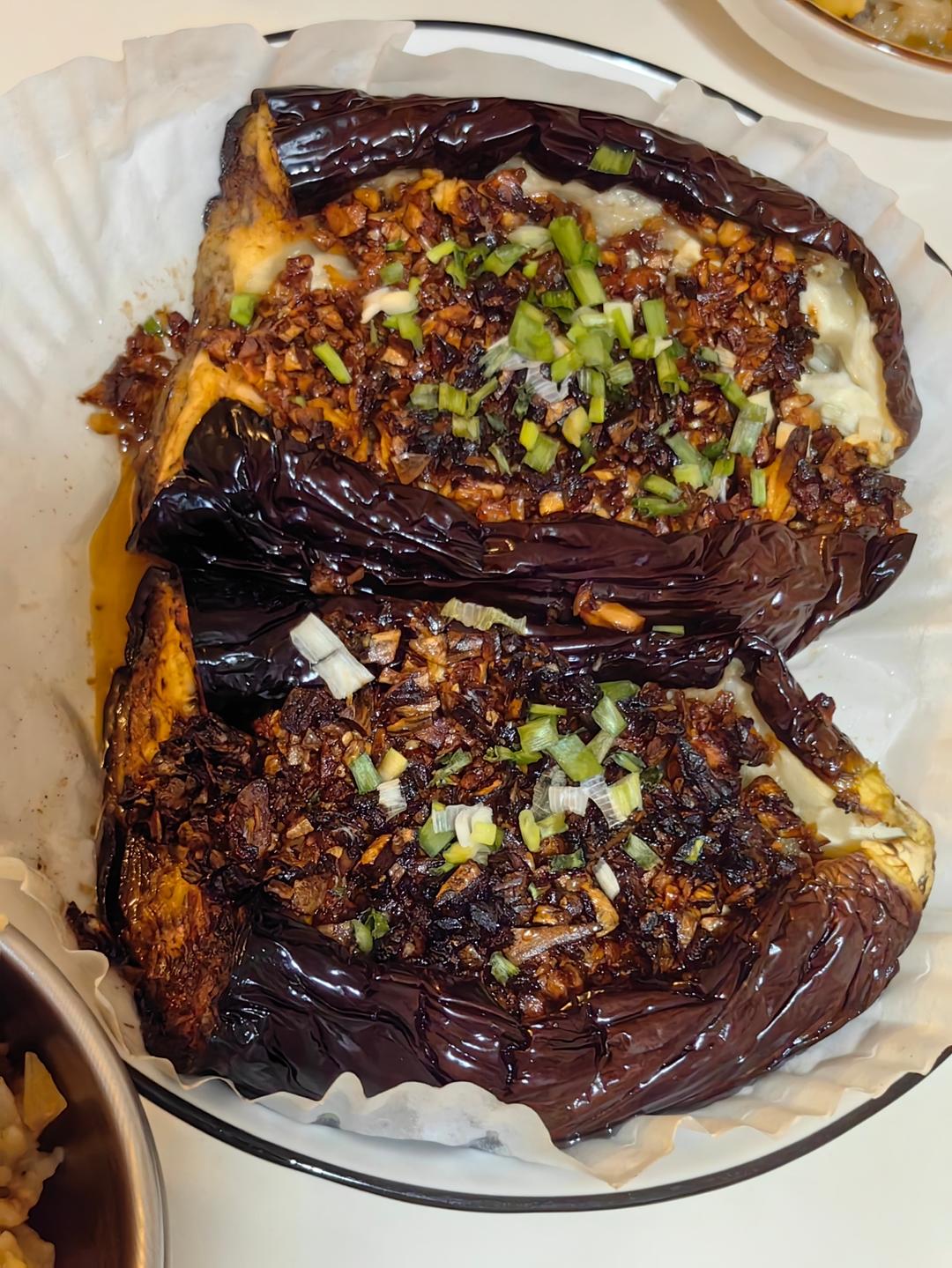 🔥蒜蓉烤茄子🍆｛空气炸锅食谱｝