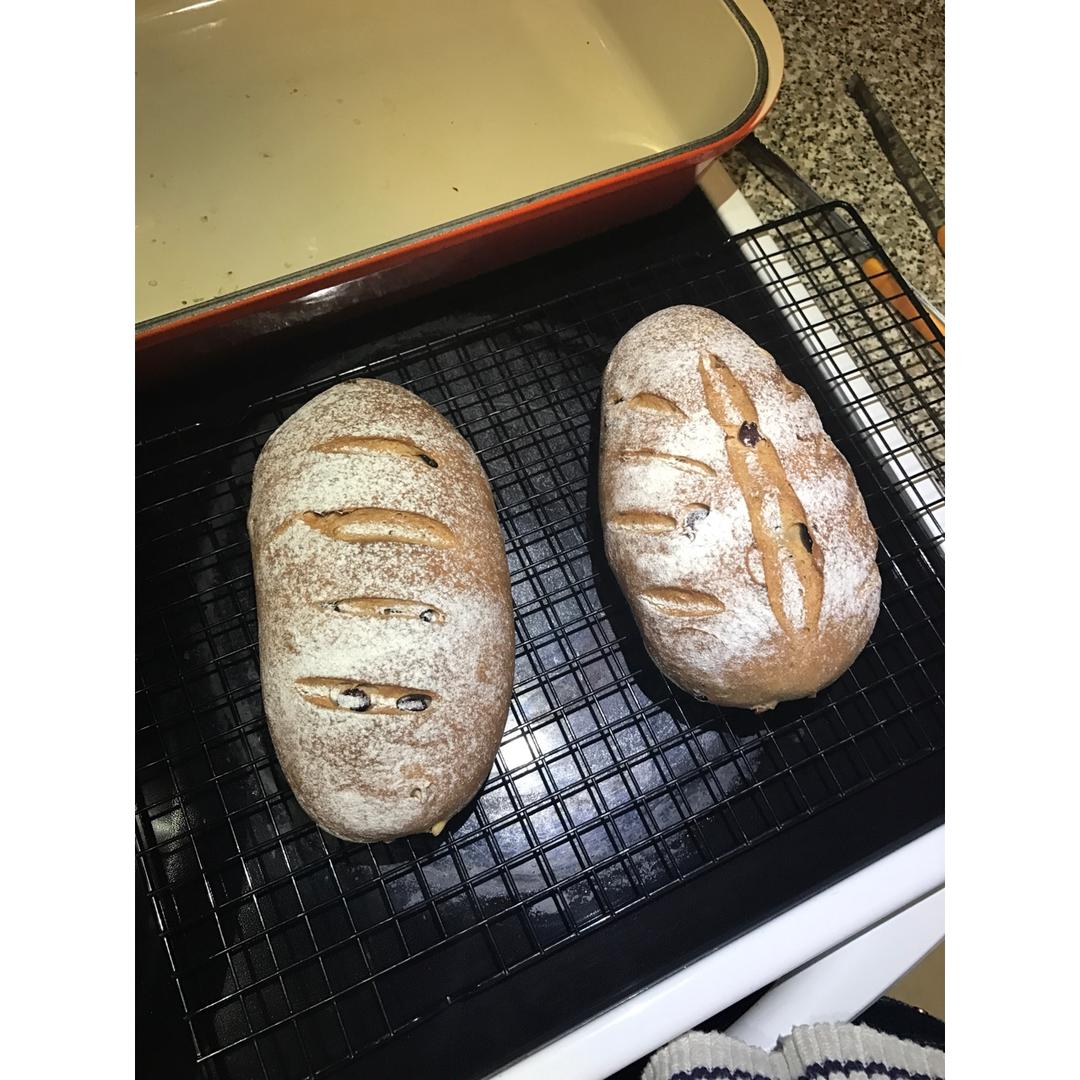 蔓越莓全麦黑糖面包