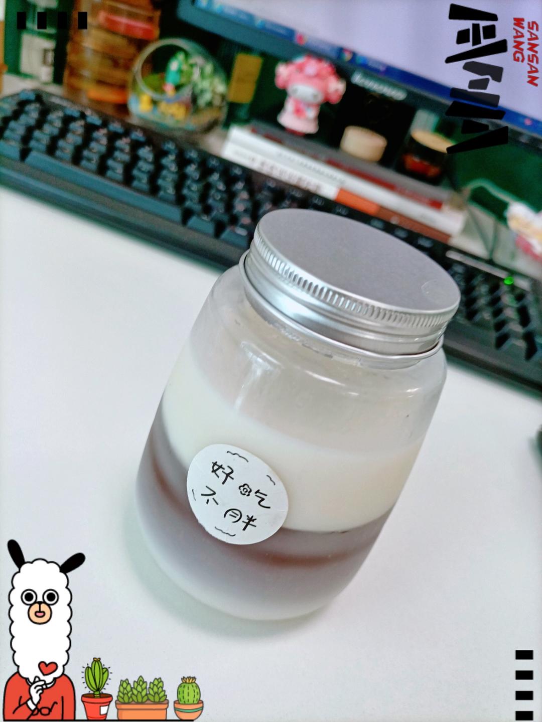 巨好看的水果冻撞奶