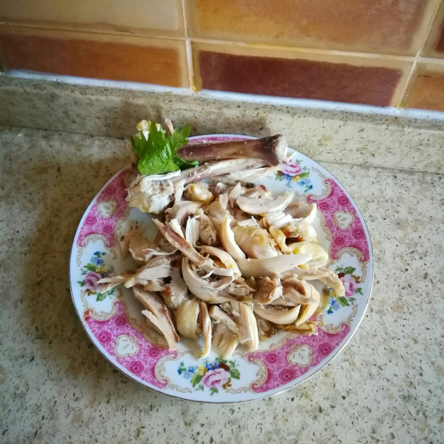 电饭锅简易版：盐焗手撕鸡