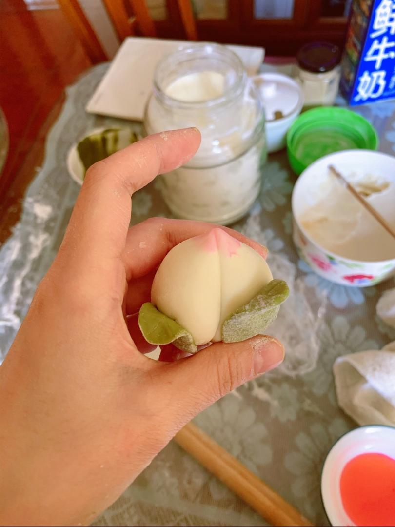 【寿桃包】中国人最传统的生日蛋糕，好惊艳！