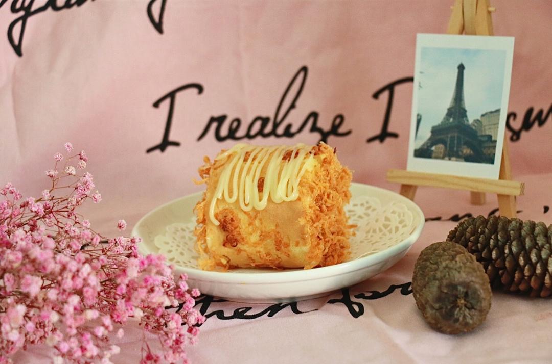 香葱肉松肥蛋糕卷～