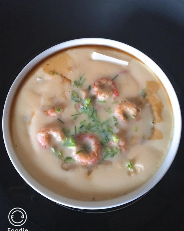 虾仁鸡蛋蒸豆腐