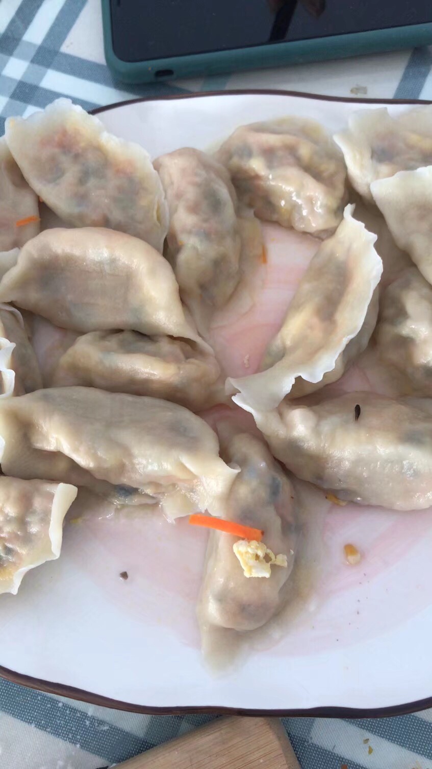 最好吃的素馅饺子—七个葫芦娃的做法
