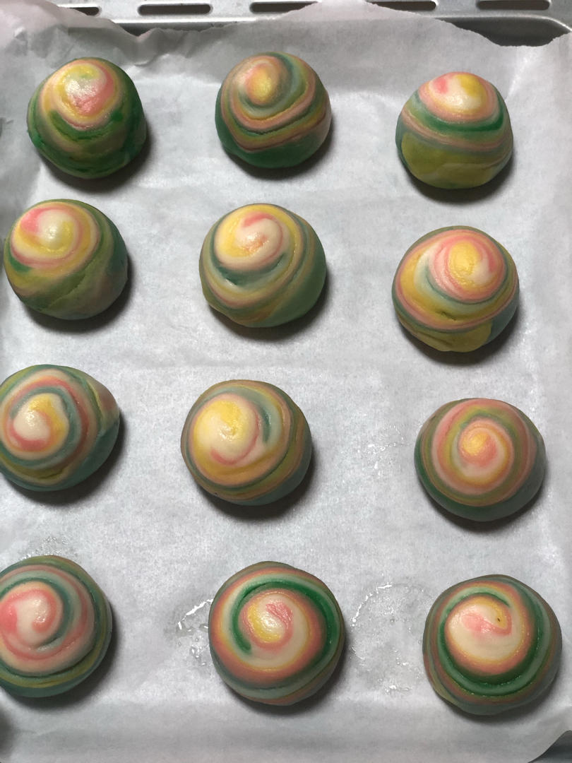 🌈彩虹蛋黄酥，不用出膜/一次就成功