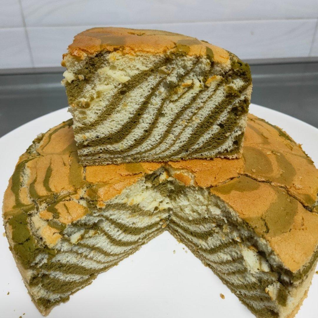 绿斑马戚风蛋糕