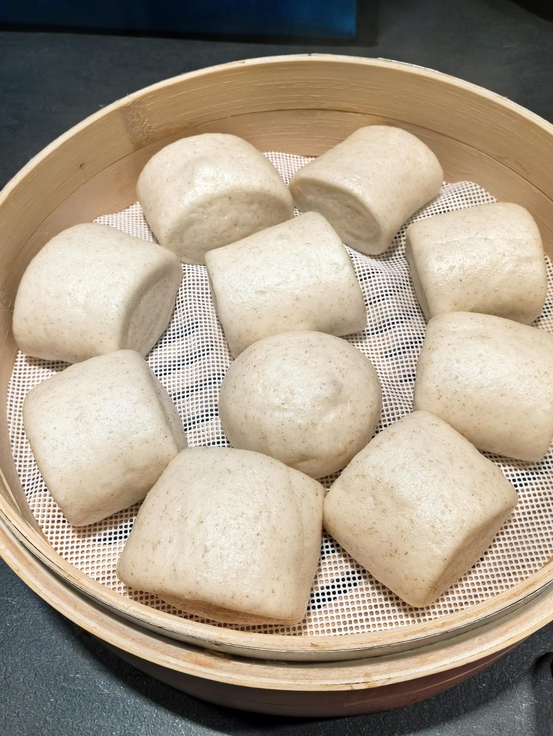 烫面馒头（一次发酵，个个水光肌）