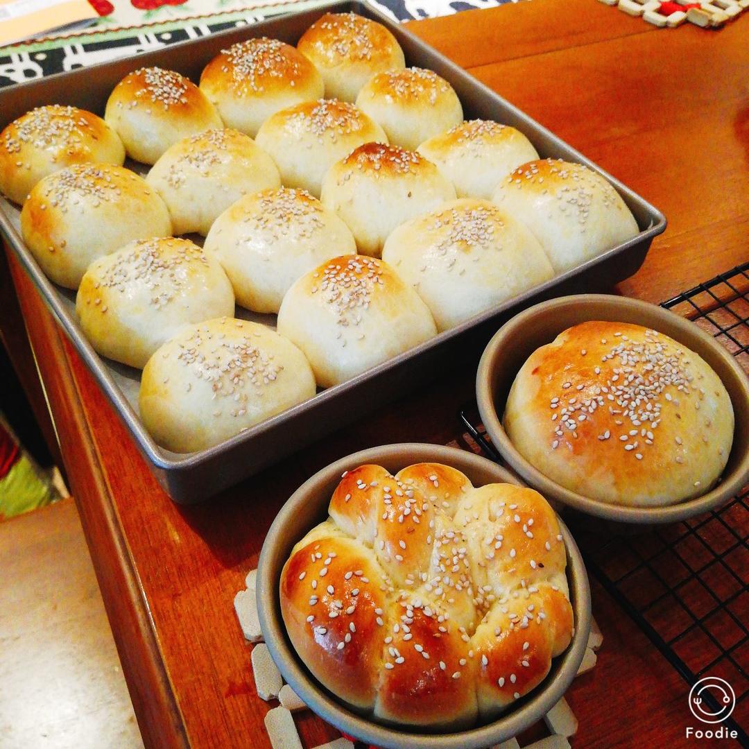 奶黄小餐包-一次发酵超好吃（附快手奶黄馅制作方法）