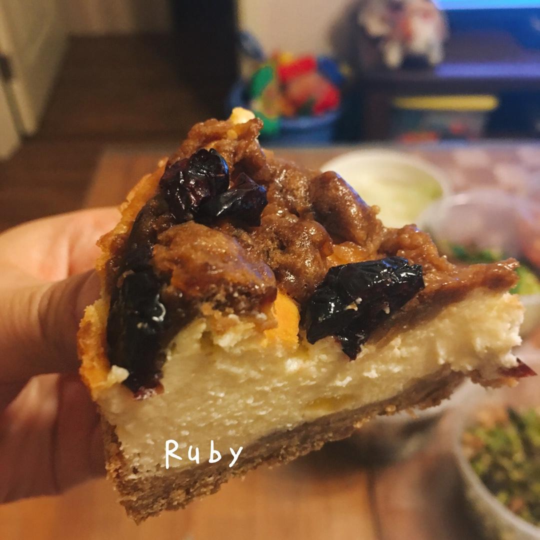 蔓越莓苹果重芝士蛋糕--软绵