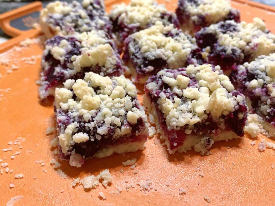 蓝莓酥粒小方块Blueberry Crumber Bars