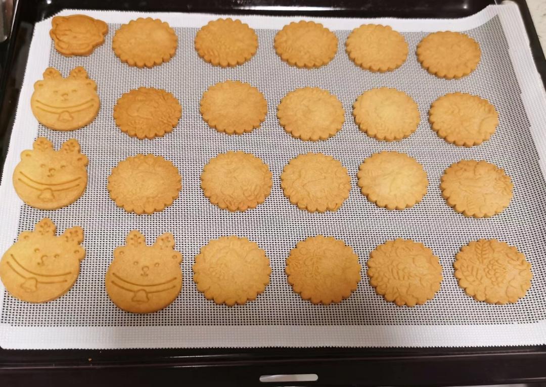 超简单🔥圣诞压纹曲奇饼干🎄原味巧克力抹茶三种口味