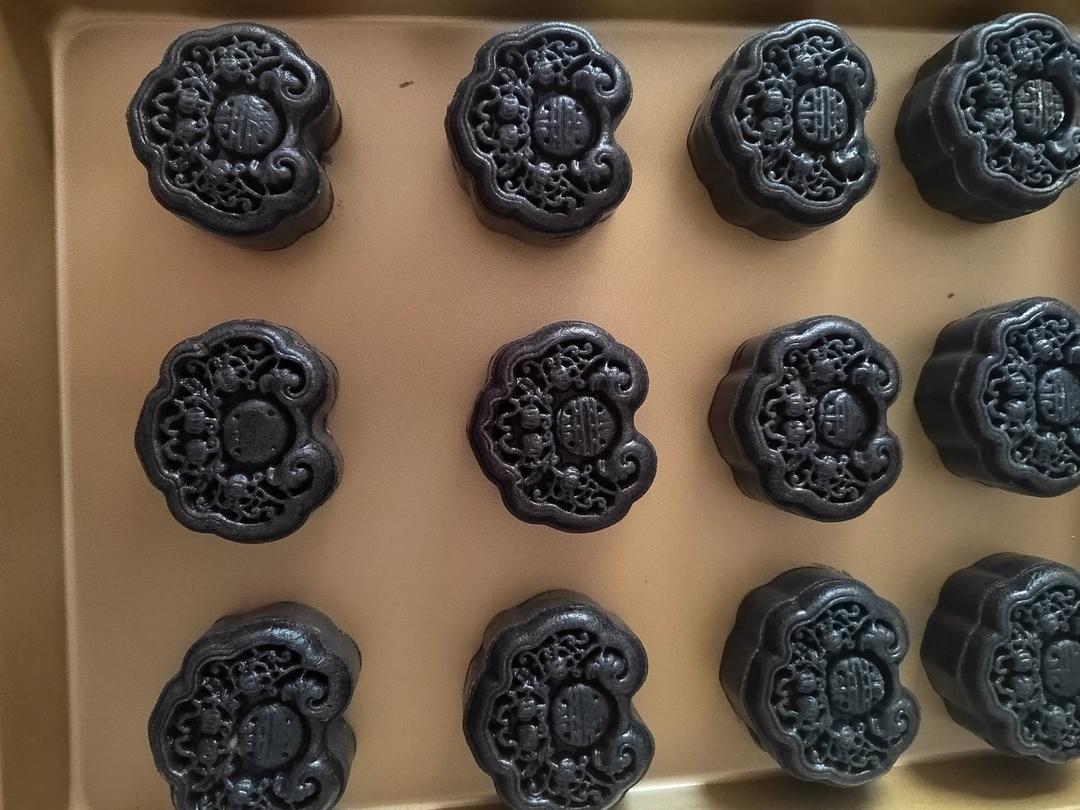 私房爆单黑金米月饼—内附黑芝麻核桃馅配方