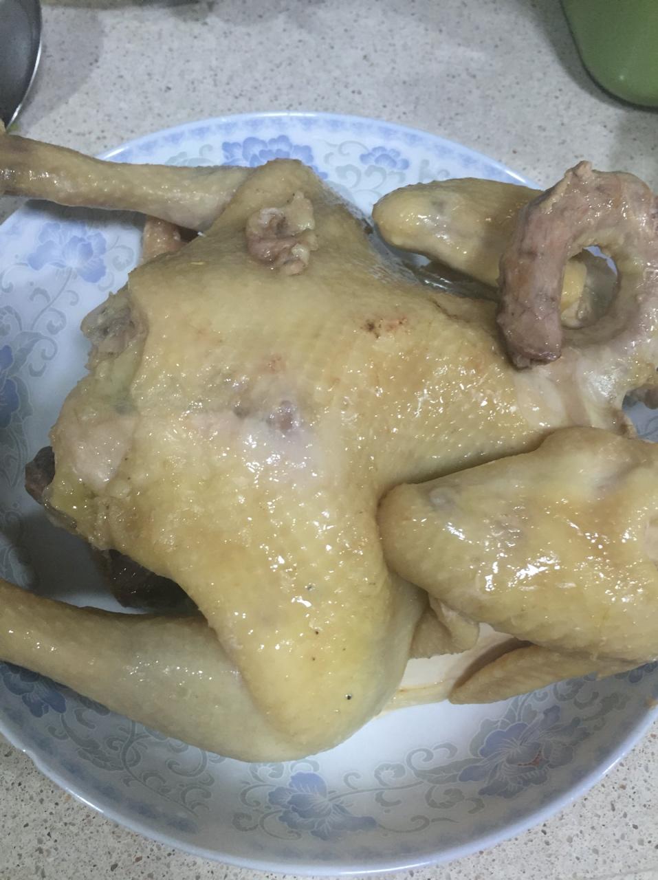 电饭锅简易版：盐焗手撕鸡
