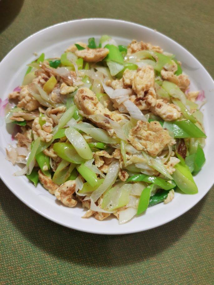 大葱炒鸡蛋