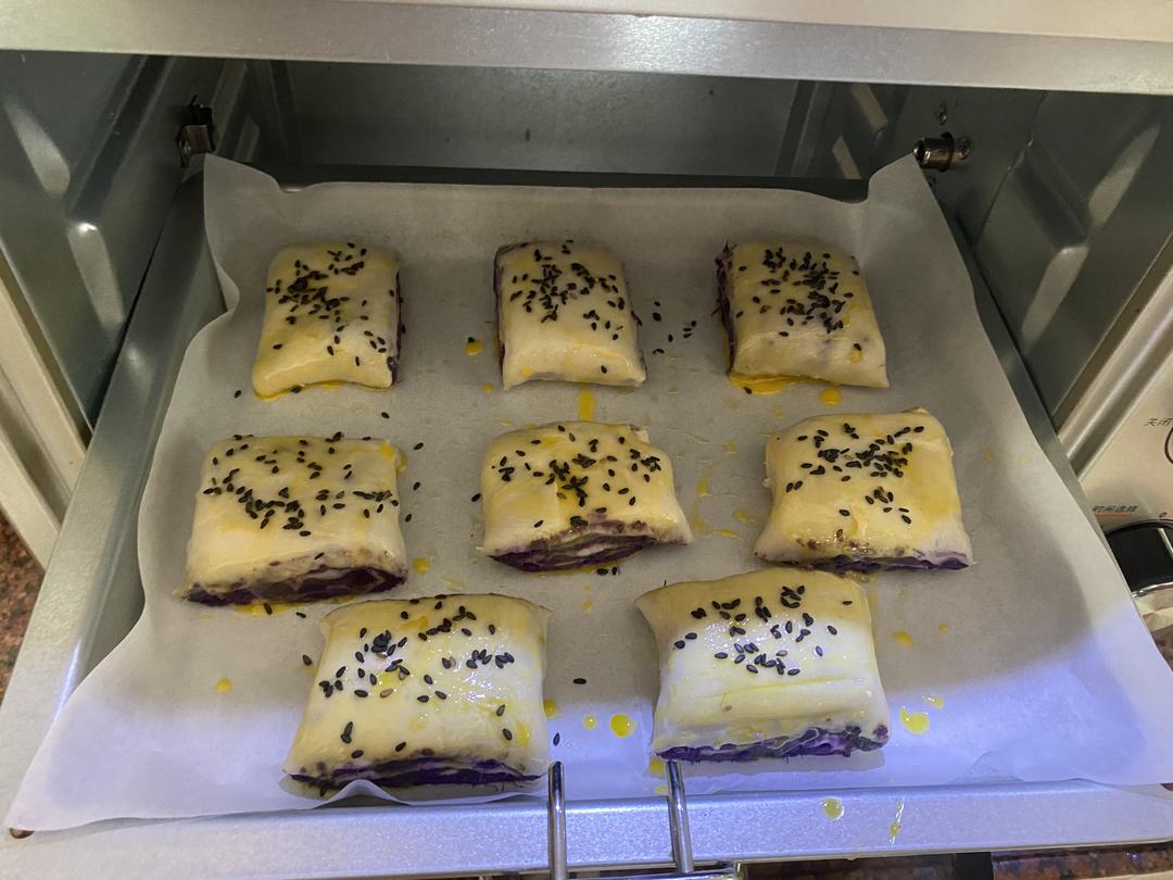 奶香紫薯饼～简单易学&好吃不腻*的做法