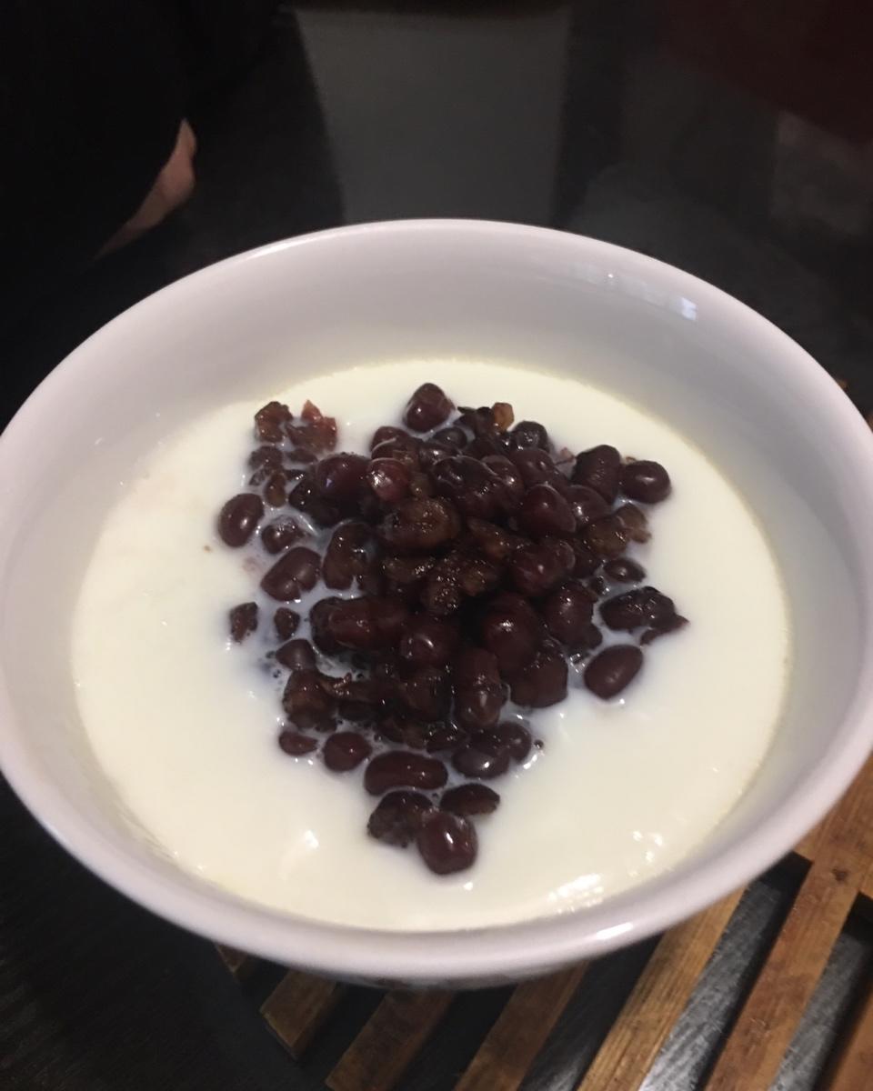 冬天的布瓜做的蜜豆双皮奶