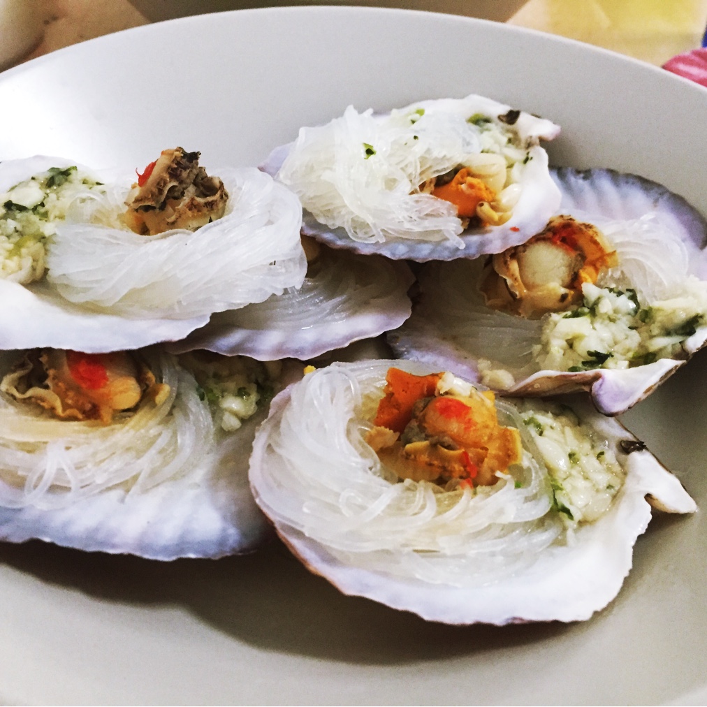 蒜蓉粉丝蒸扇贝