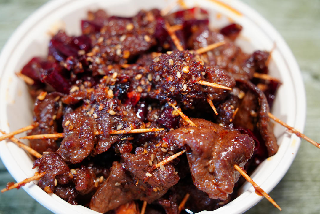 牙签牛肉（烧烤味易操作版）