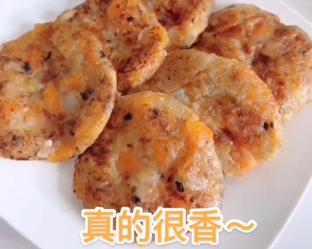 宝宝手指食物-蔬菜肉松小饼（10➕）的做法 步骤9