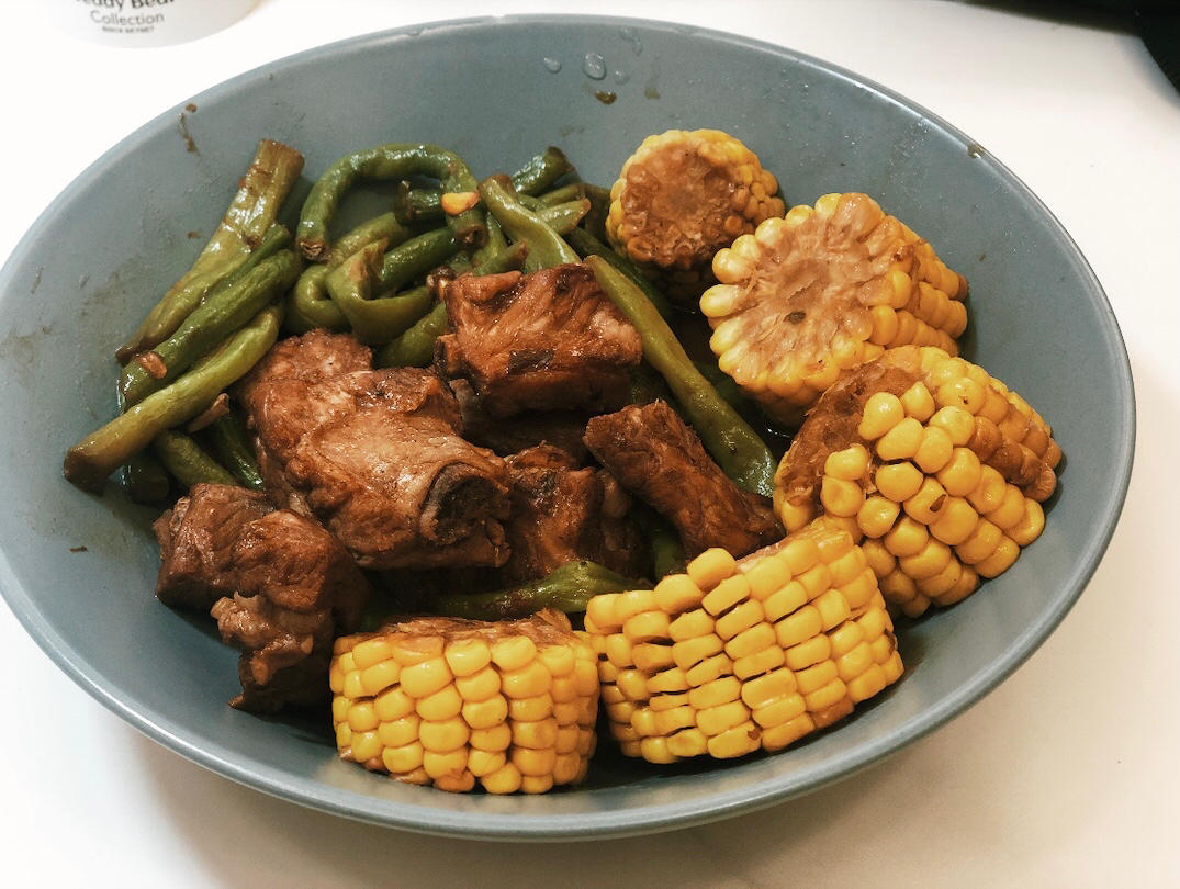 硬菜代表--排骨炖豆角土豆（豆角焖面胚子）