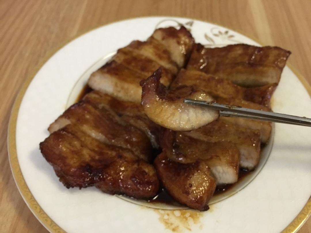 炭烧猪颈肉，家常做法的柠香叉烧肉