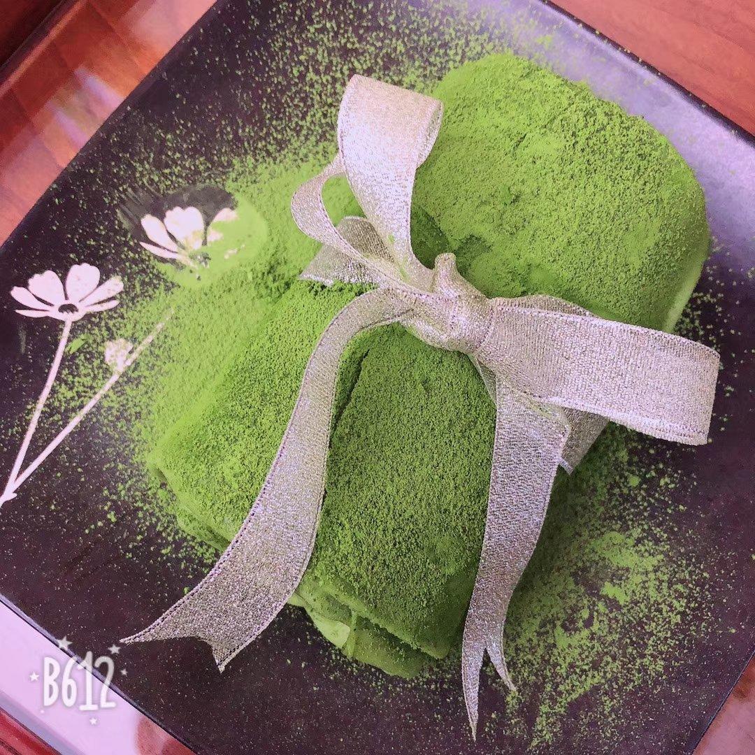 网红食谱│抹茶毛巾卷