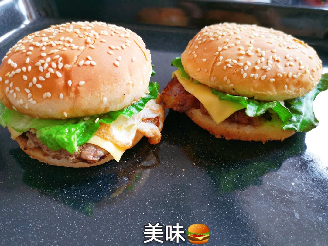 自制鸡扒汉堡包