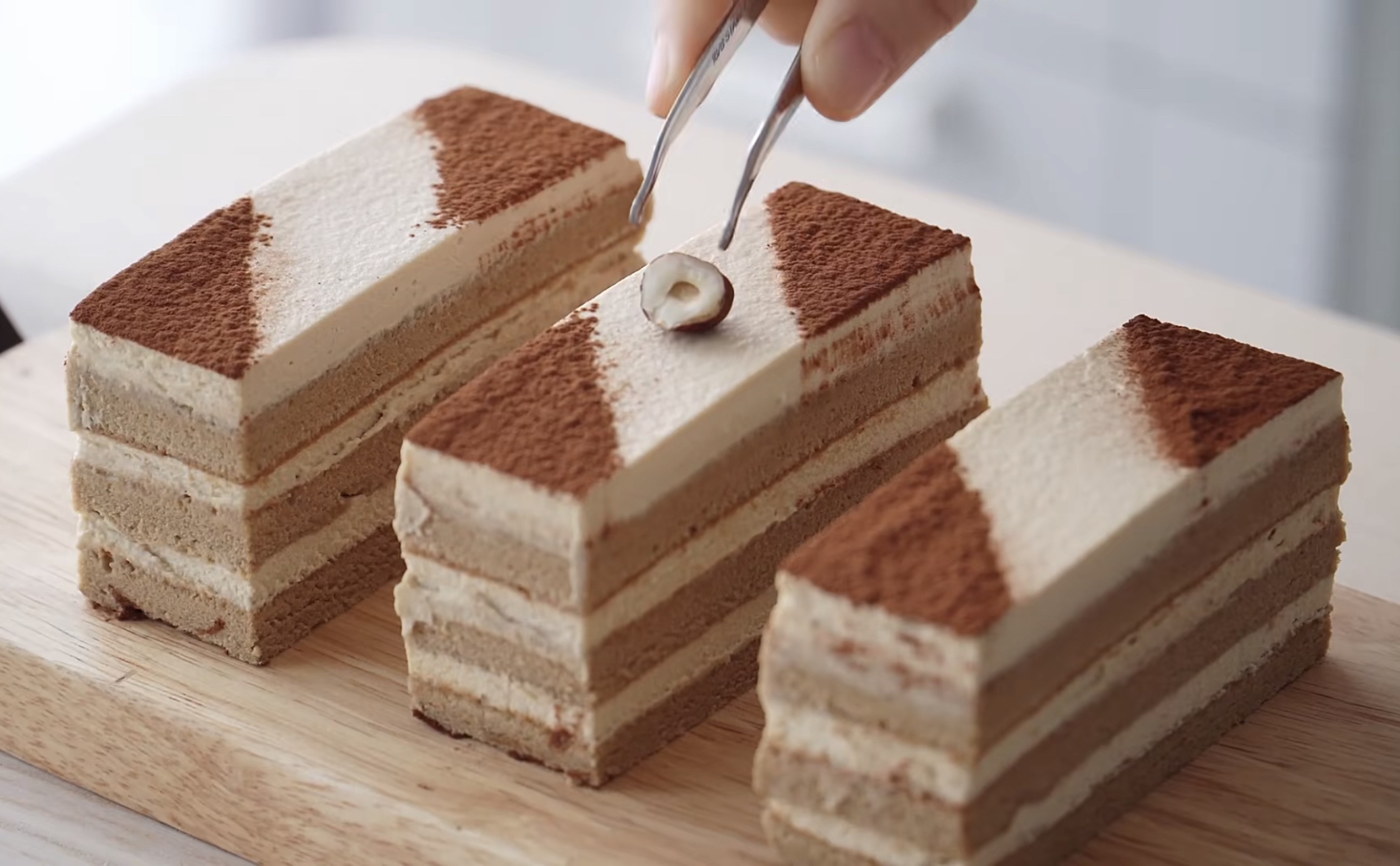 神仙咖啡蛋糕～使用马斯卡膨制作夹陷味道简直绝了#超级简单#的做法 步骤28