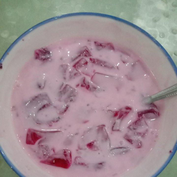 火龙果撞奶桃之夭夭同样做法夏日必备