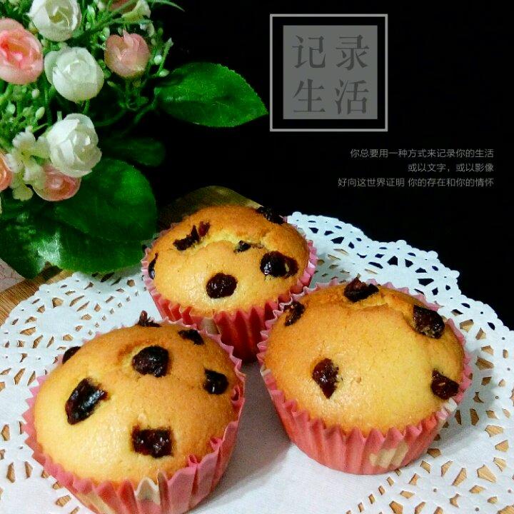 蔓越莓棉花纸杯蛋糕