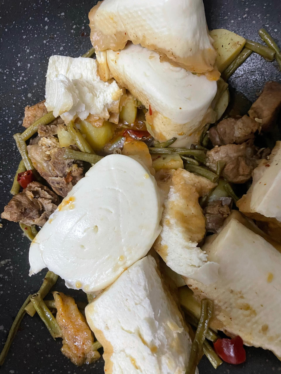 排骨炖土豆豆角