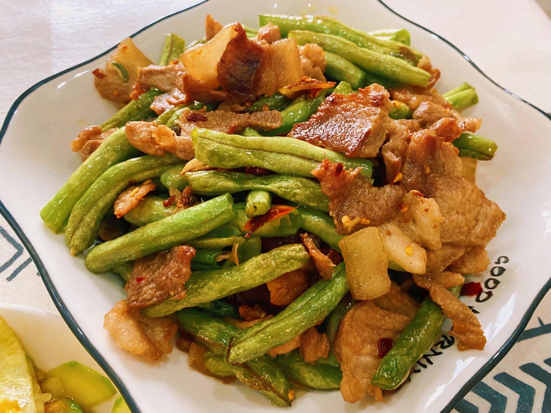 零厨艺的豆角炒肉
