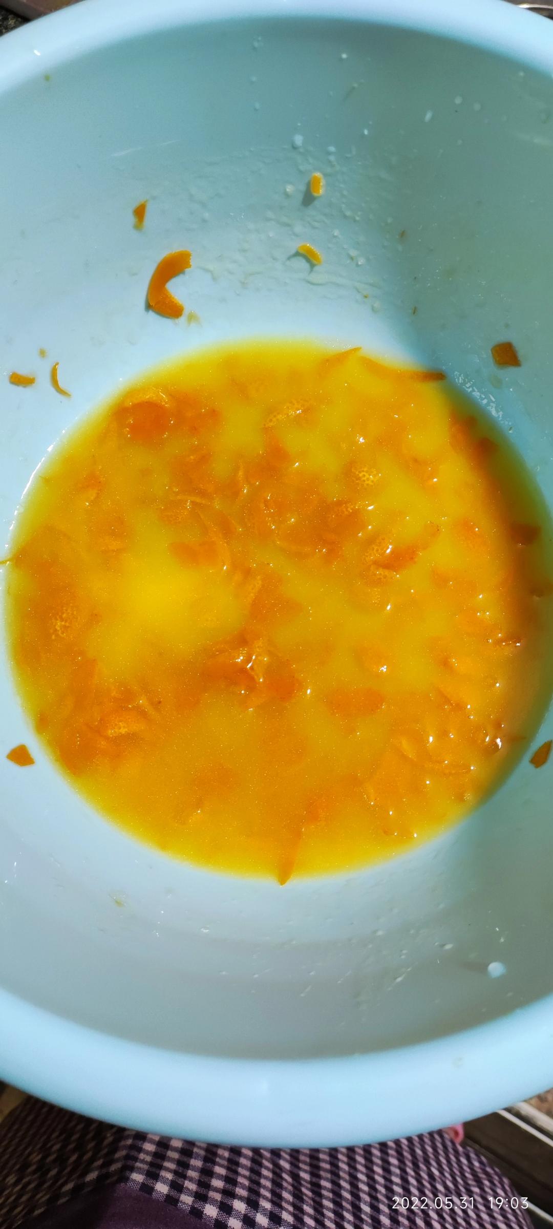 超详细的八寸香橙蛋糕