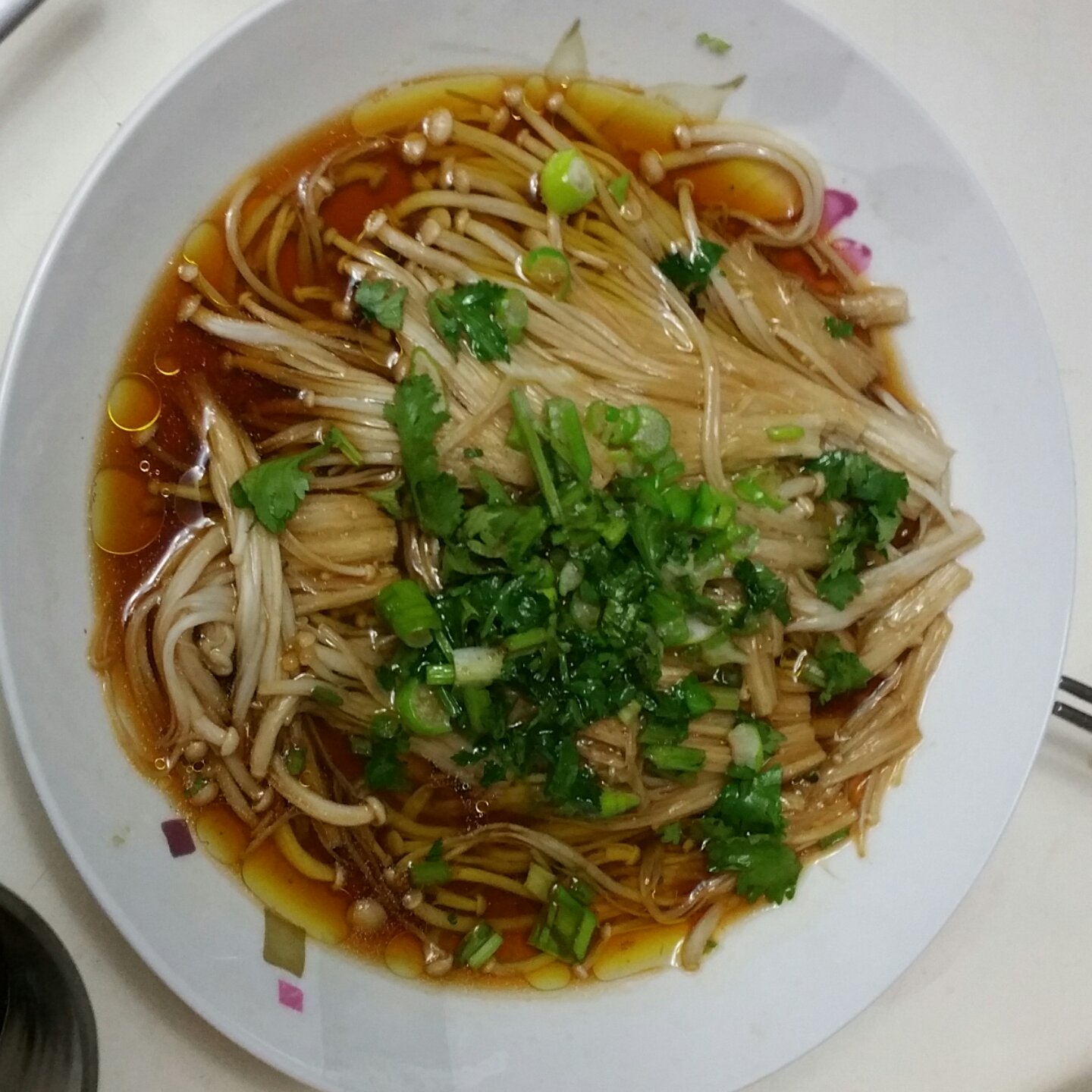 油泼金针菇