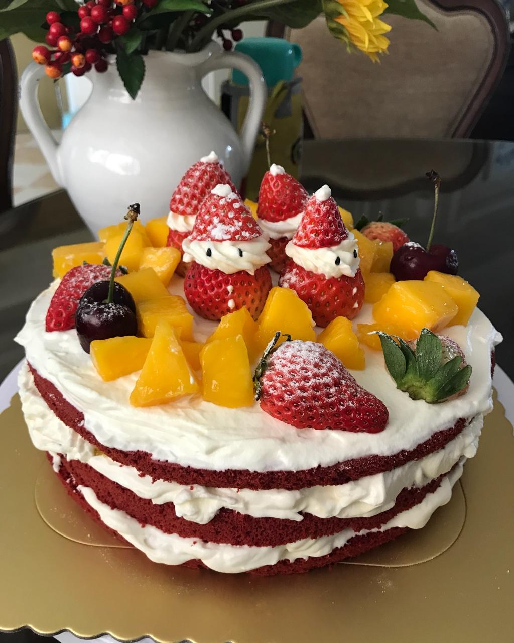 圣诞呆萌裸蛋糕