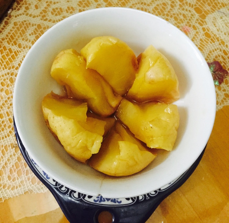 清水兰子做的快手红糖苹果微波炉版