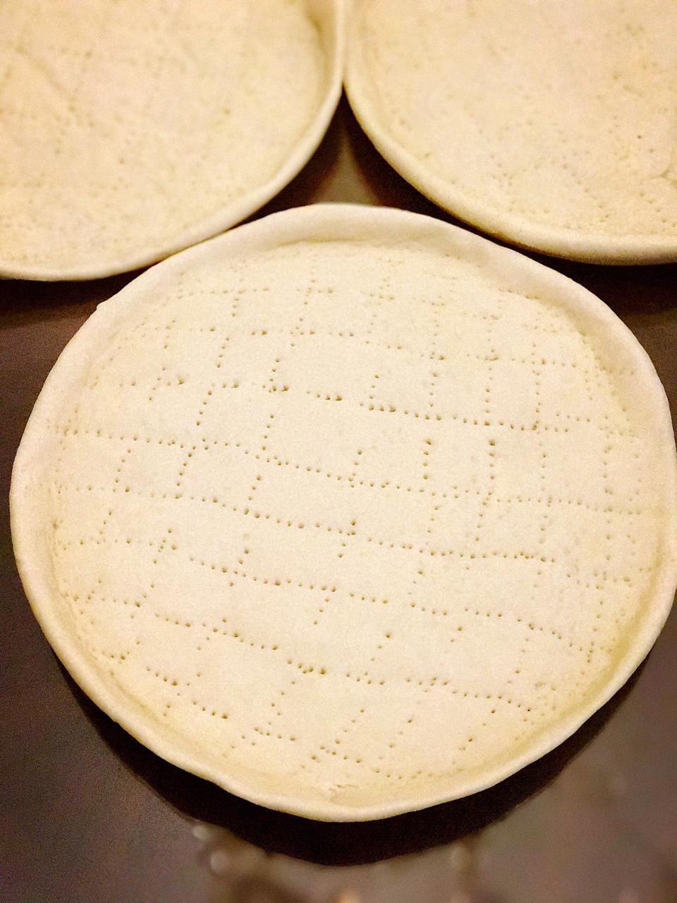 八寸披萨饼皮（四个）制作