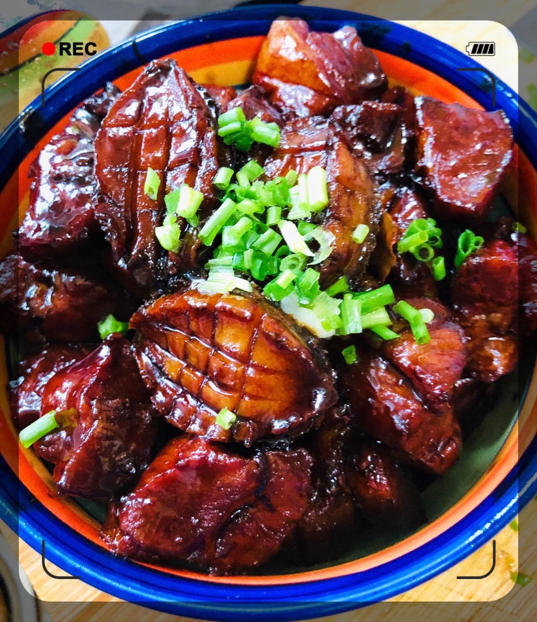 过年硬菜【鲍鱼红烧肉】