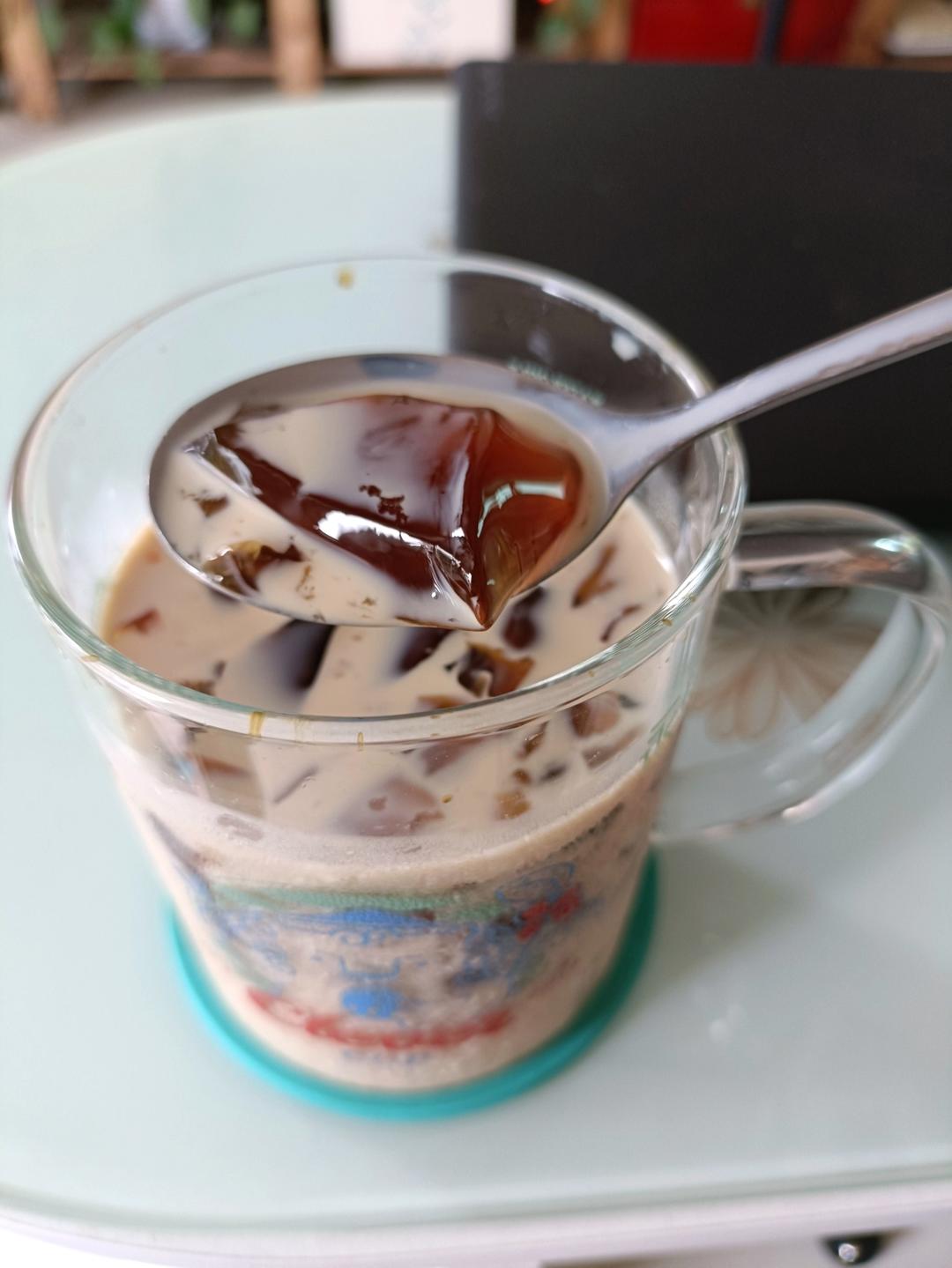绝了❗️太好喝了｜超简单的咖啡冻焦糖奶茶