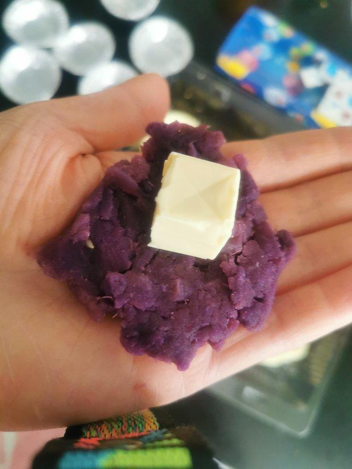 紫薯爆浆芝士球