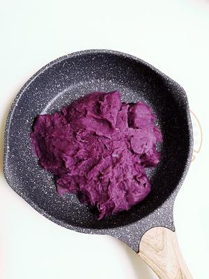香芋紫薯小餐包的做法 步骤2