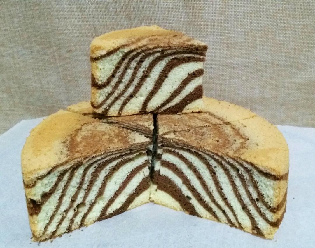 斑马纹戚风蛋糕