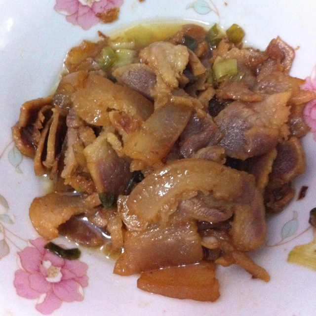 折耳根拌咸肉