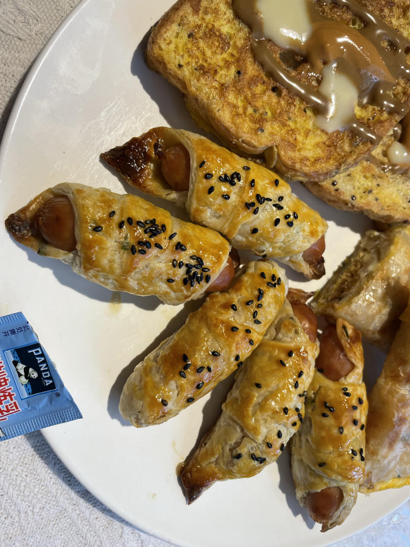 （手抓饼）火腿肠香酥卷——烤箱版