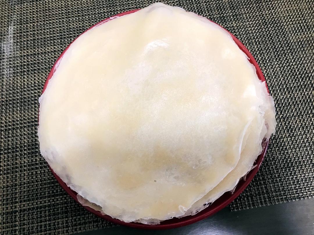 自制闽南润饼皮（薄饼皮）福建春卷皮-水面的黄金比例