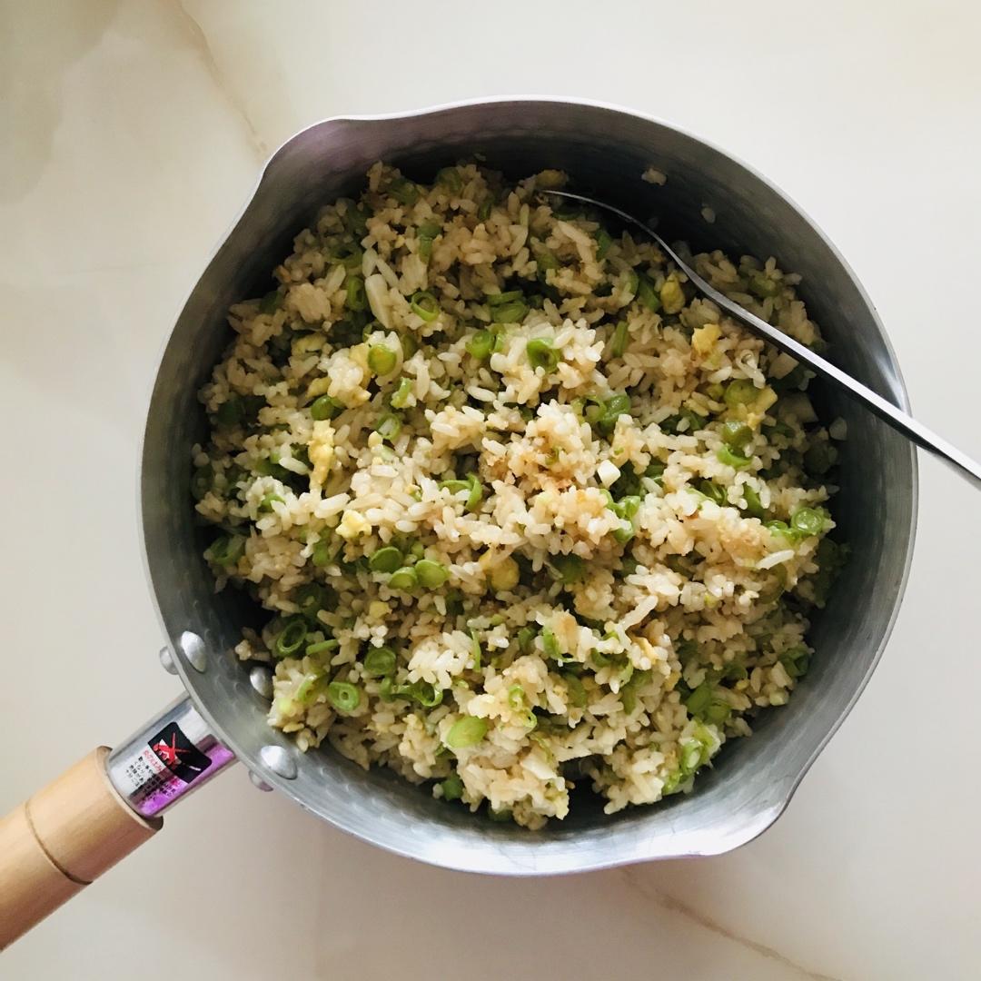 肉沫儿碎豆角炒饭